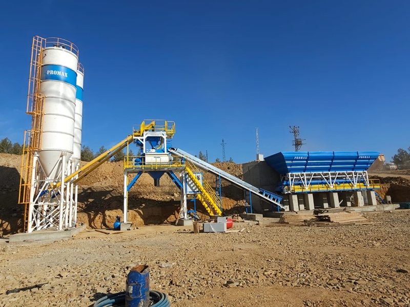 120m³/h Compact Concrete Batching Plant